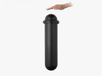 The black Pod Classic Auto with a hand over touch-free sensor