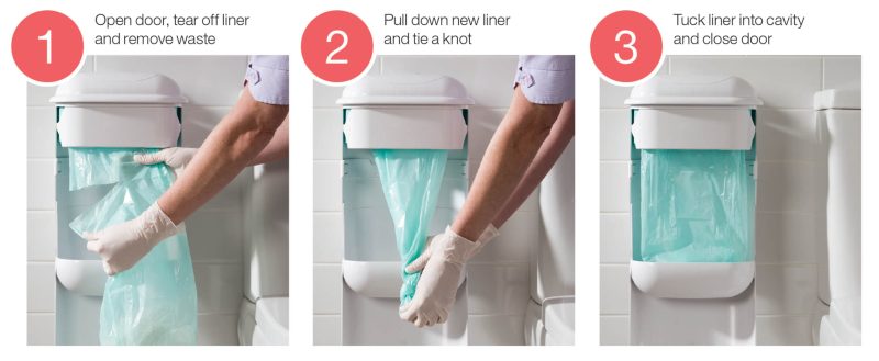 DIY your sanitary waste disposal in 3 easy steps with Pod Petite Liner Cartridges