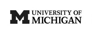 University of Michigan logo in black